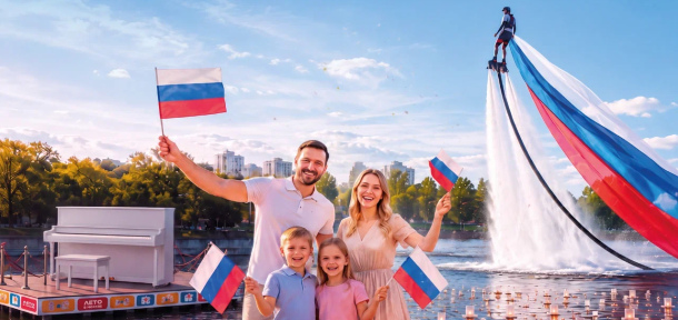 «Парящие над водой»: праздничная программа ко Дню Государственного флага России пройдет у Мазиловского пруда