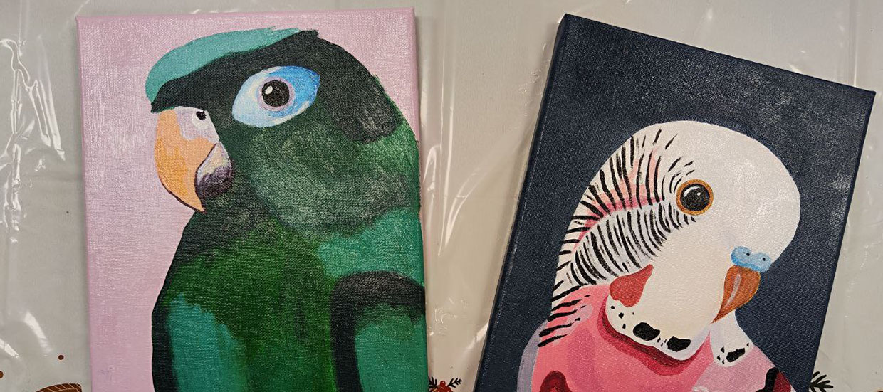 Живопись акрилом на холсте