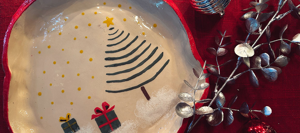 Новогодняя тарелка