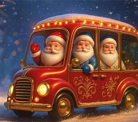 Новогодний рейс Дедов Морозов проедет по трём районам Западного округа