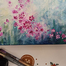 Живопись акрилом на холсте