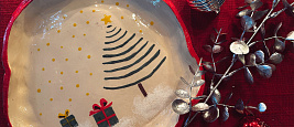 Новогодняя тарелка