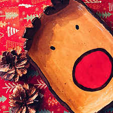 Новогодняя тарелка